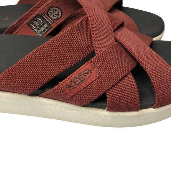 Keen Elle Slide  Sandals Fires Brick Size 10-10 1/2 - Picture 5 of 9